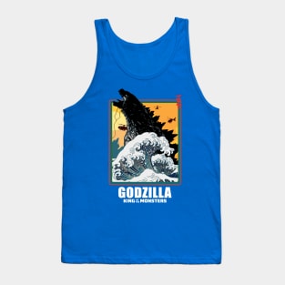 giant monsters big wave Tank Top